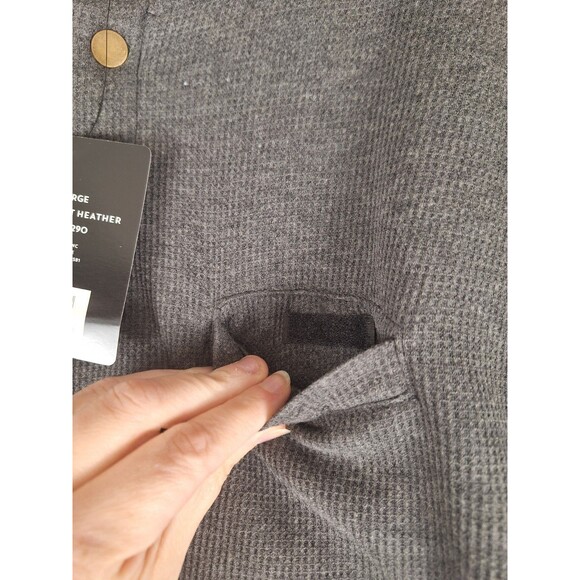 Berkley Jensen Sweatshirt Mens XL Blue Sherpa Lined Thermal Henley Pullover NWT - Picture 5 of 10